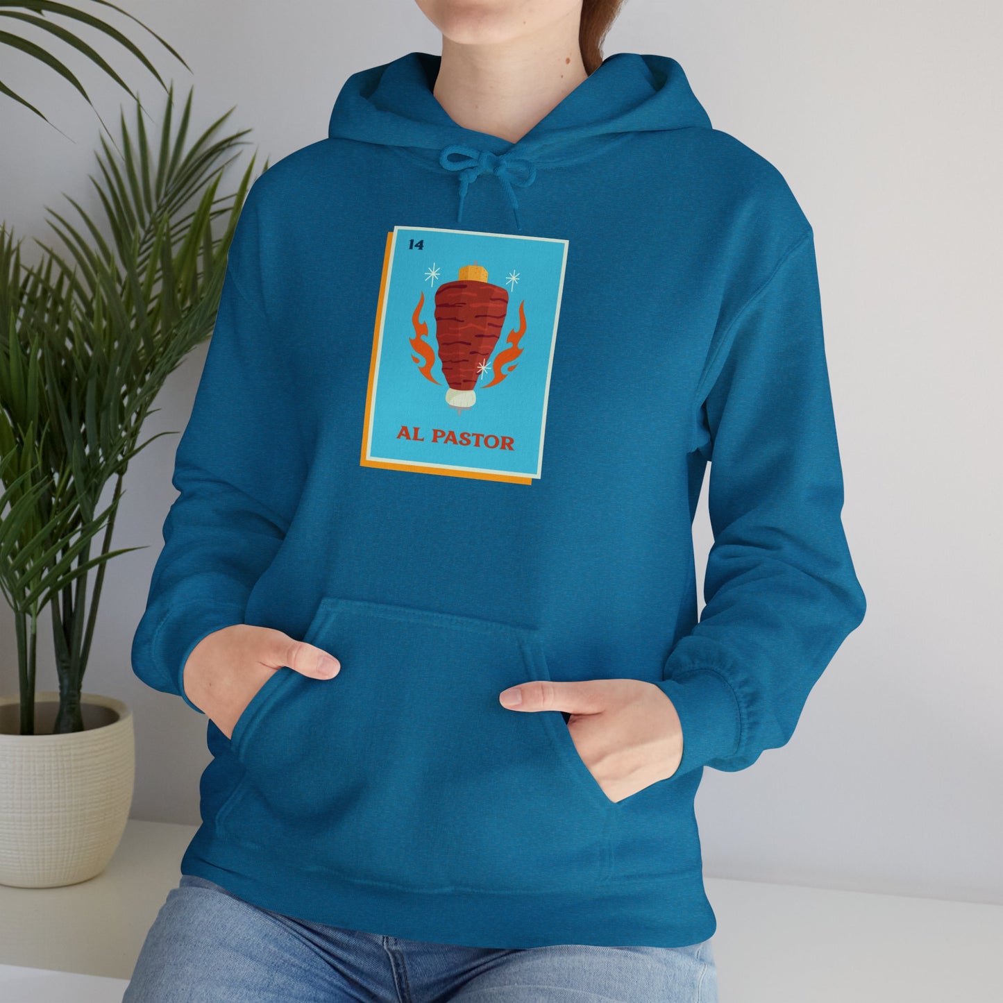 'Al Pastor Loteria' Unisex Heavy Blend™ Hooded Sweatshirt