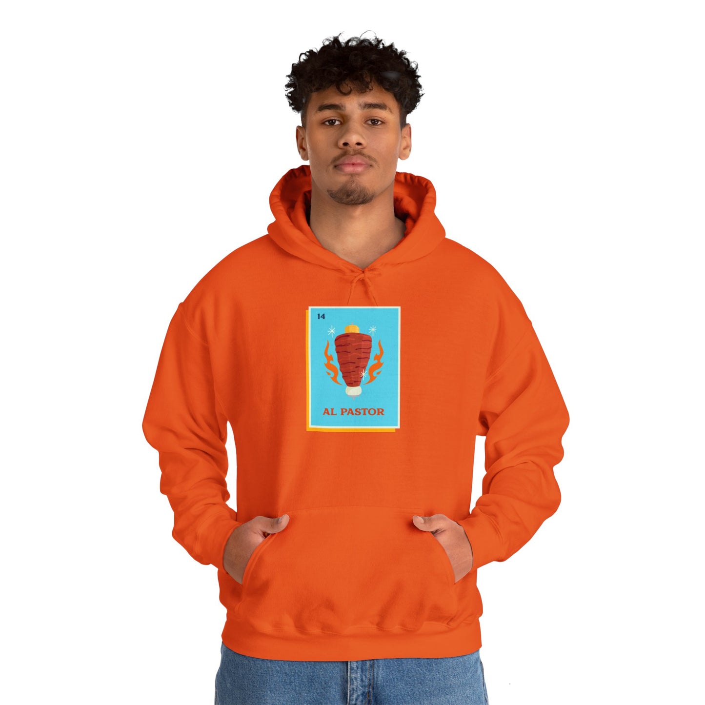 'Al Pastor Loteria' Unisex Heavy Blend™ Hooded Sweatshirt