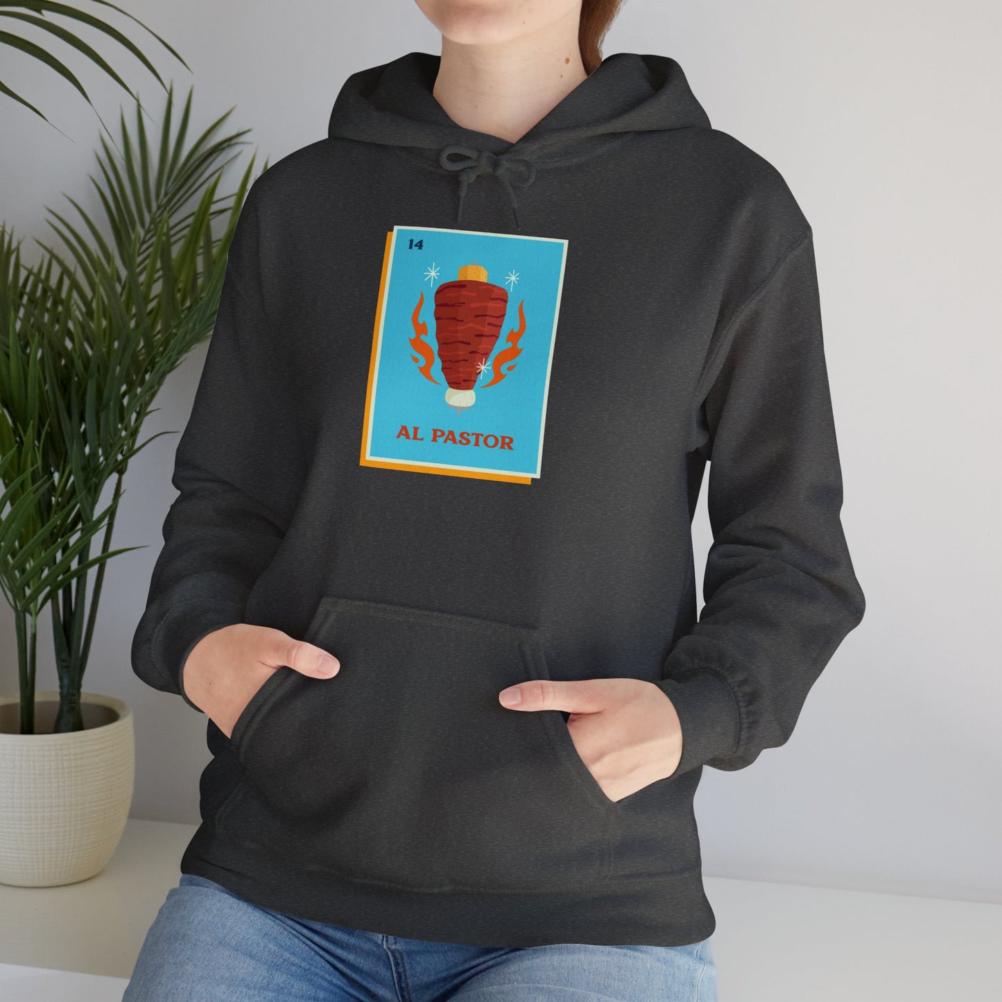 'Al Pastor Loteria' Unisex Heavy Blend™ Hooded Sweatshirt