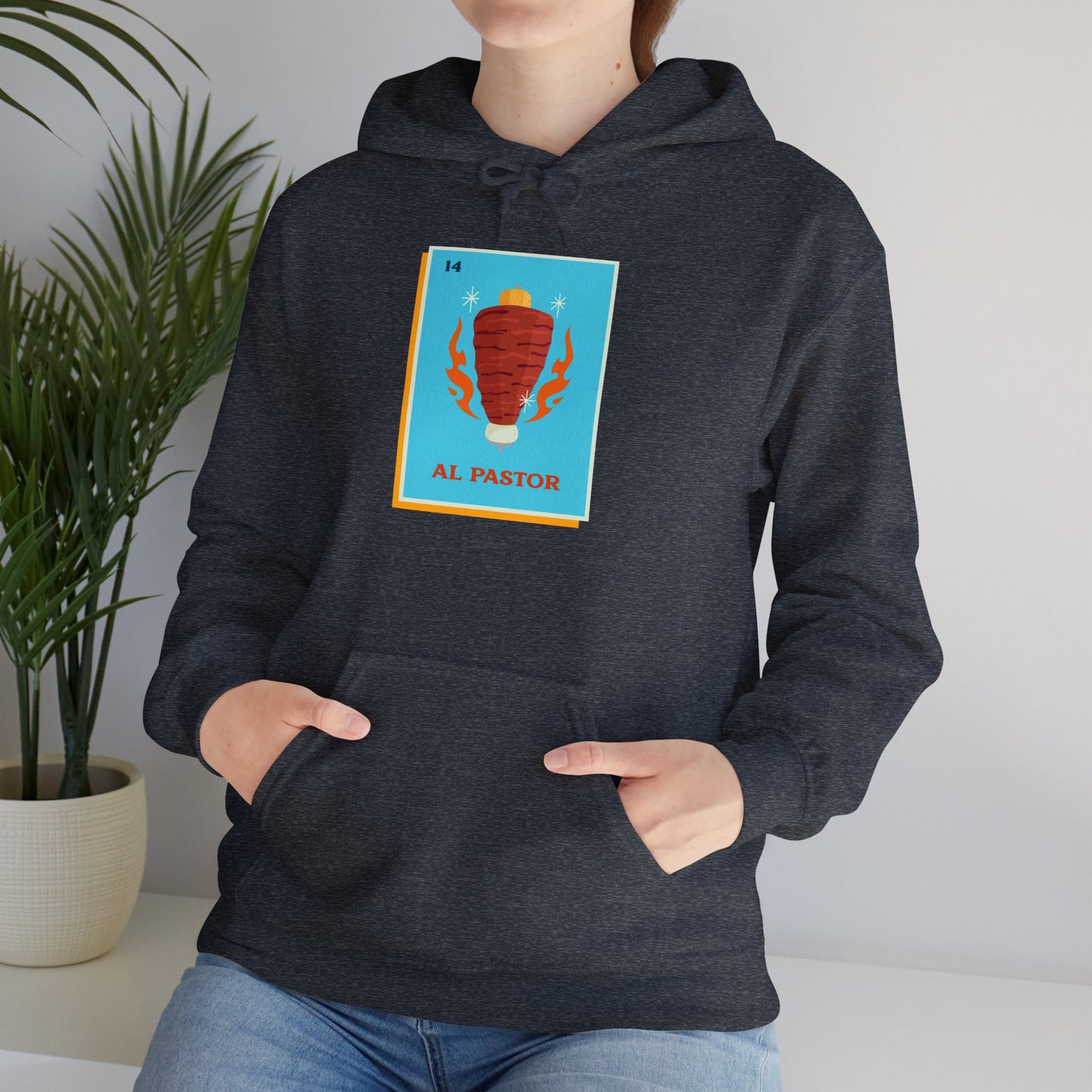 'Al Pastor Loteria' Unisex Heavy Blend™ Hooded Sweatshirt