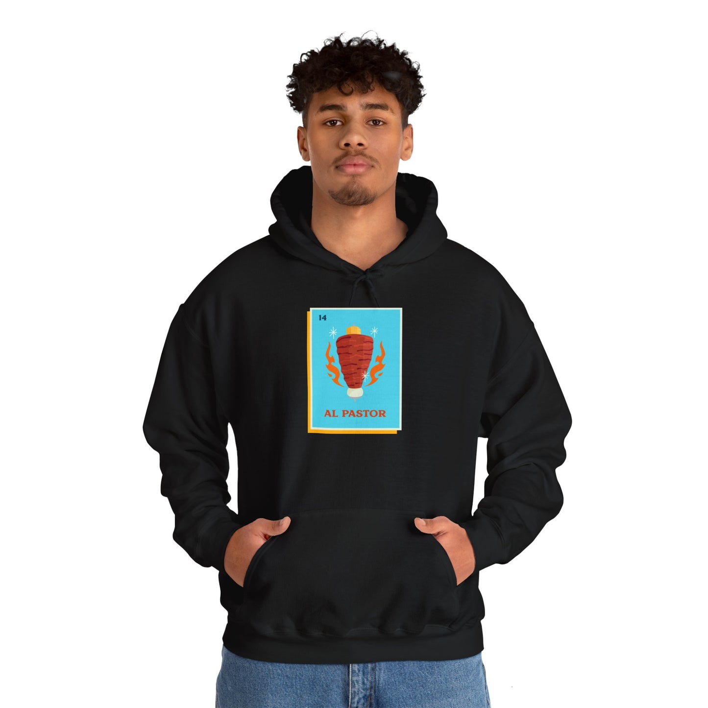 'Al Pastor Loteria' Unisex Heavy Blend™ Hooded Sweatshirt