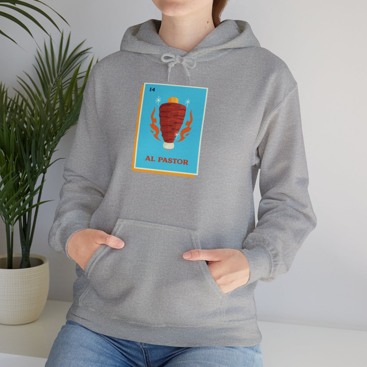 'Al Pastor Loteria' Unisex Heavy Blend™ Hooded Sweatshirt