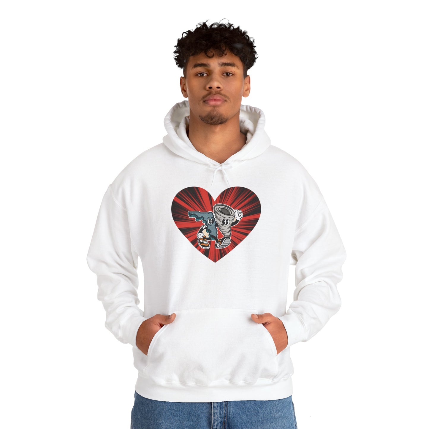 'Florida & Hurricane Besties' Unisex Heavy Blend™ Hooded Sweatshirt