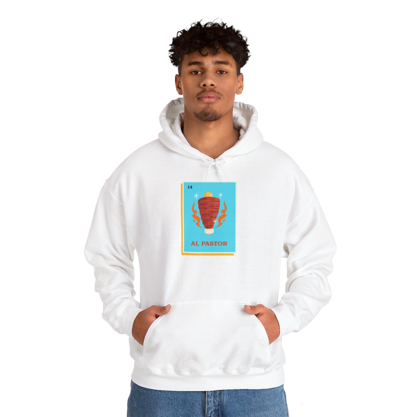 'Al Pastor Loteria' Unisex Heavy Blend™ Hooded Sweatshirt