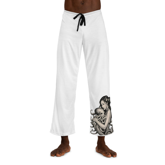 'Hold Me Close Octopus Love'. Men's Pajama Pants (AOP)